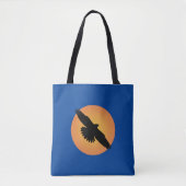 Fliegender Adler vor der Sonne Tasche (Vorderseite)