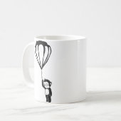 fliegender Affe: Heißluftballon Kaffeetasse (Vorderseite Links)