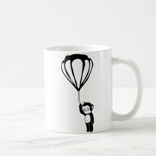 fliegender Affe: Heißluftballon Kaffeetasse (Rechts)