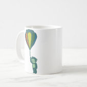 fliegender Affe: Heißluftballon Kaffeetasse (Vorderseite Links)
