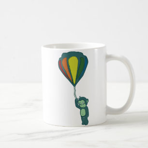 fliegender Affe: Heißluftballon Kaffeetasse