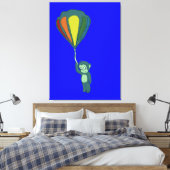 fliegender Affe: Heißluftballon Leinwanddruck (Insitu (Schlafzimmer))