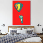 fliegender Affe: Heißluftballon Leinwanddruck (Insitu (Schlafzimmer))