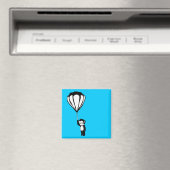 fliegender Affe: Heißluftballon Magnet (In Situ (Geschirrspüler))