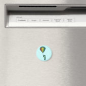 fliegender Affe: Heißluftballon Magnet (In Situ (Geschirrspüler))
