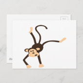 Fliegender Affe Postkarte (Vorne/Hinten)