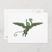 Fliegender Affe, Zauberer von Oz Postkarte (Vorne/Hinten)