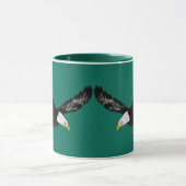 Fliegender Amerikanischer Adler Kaffeetasse (Zentrum)