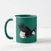 Fliegender Amerikanischer Adler Kaffeetasse (Links)