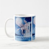 Fliegender Einhornwasserfall glaubt inspirierend Kaffeetasse (Links)