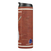 Fliegender Elch-Buschpilot Thermosbecher (Nach rechts gedreht)