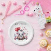 Fliegender Elefant Geburtstag Pappteller (Party)