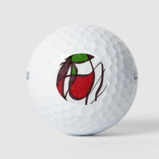 "Fliegender Fisch" Abstrakte Custom Wilson Golf Ba Golfball (Vorderseite)