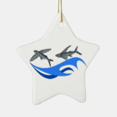 Fliegender Fisch (Exocet) Keramikornament (Rechts)