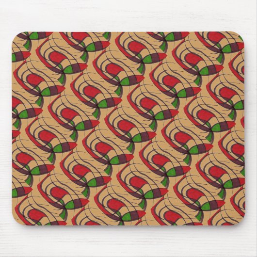 "Fliegender Fisch" geteerte abstrakte Design Mouse Mousepad (Vorne)