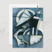 Fliegender Fisch Postkarte (Vorne/Hinten)