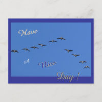 Fliegender Gänskust. Haben Sie einen schönen Tag P