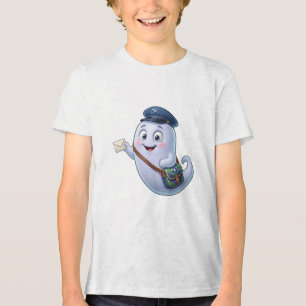 Fliegender Geist Sonderzustellung Süßes Halloween Tri-Blend Shirt