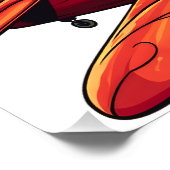 Fliegender Gepard Poster (Ecke)