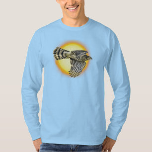 Fliegender Habicht Feuer T-Shirt