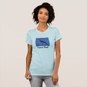 Fliegender hoher Dock-Tauchdobermann T-Shirt (Vorne ganz)