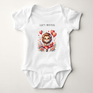 Fliegender Löwe Geburtstag Baby Strampler