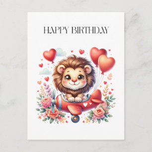 Fliegender Löwe Geburtstag Feiertagspostkarte