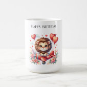 Fliegender Löwe Geburtstag Kaffeetasse (Mittel)