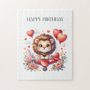 Fliegender Löwe Geburtstag Puzzle