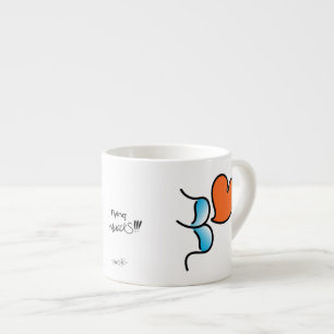 Fliegender Mack!!! -Blau Espressotasse