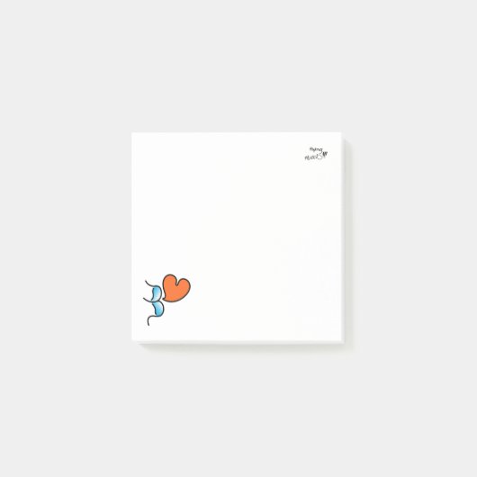 Fliegender Mack!!! -Blau Post-it Klebezettel (Vorderseite)