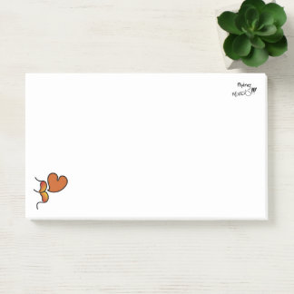 Fliegender Mack!!! -Orange Post-it Klebezettel