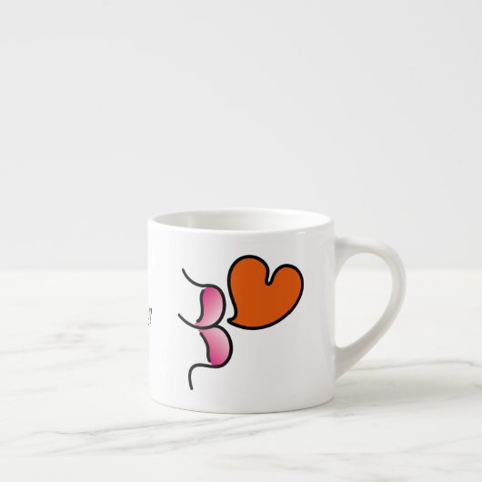 Fliegender Mack!!! -Pink Espressotasse (Rechts)