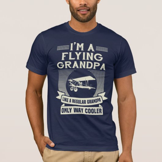 Fliegender Opa Funny Gabe für Pilotprogramm T-Shirt (Vorderseite)