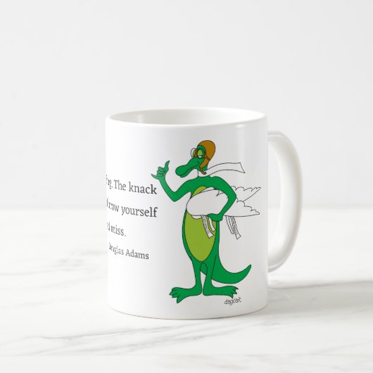 Fliegender Pilot Kaffeetasse (VorderseiteRechts)