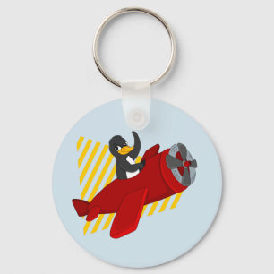 Fliegender Pinguin Cartoon-Schlüsselanhänger Schlüsselanhänger