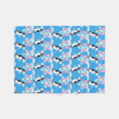 Fliegender Pinguin  Fleecedecke (Vorderseite (Horizontal))