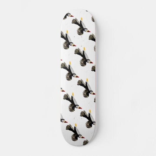 Fliegender Puffin Art Skateboard (Vorderseite)