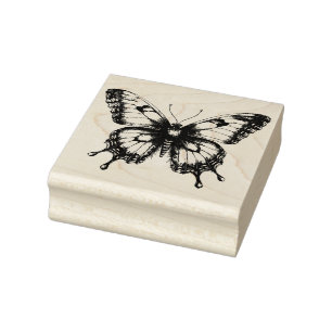 Fliegender Schmetterling Gummistempel