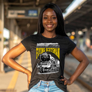 Fliegender Schotte 1923 LNER-Zug. Dampflokomotive. T-Shirt