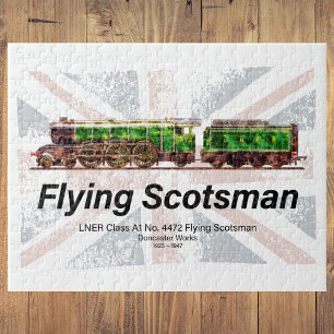 Fliegender Schotte Dampfzug Englische Lokomotive  Puzzle