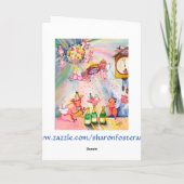 Fliegender Schwanz auf der Karte zum Glück für das (Rückseite)