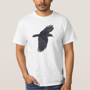 Fliegender schwarzer Rabe gotisch, Haida, wild T-Shirt
