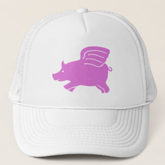 Fliegender Schweinerhut - Rosa Truckerkappe