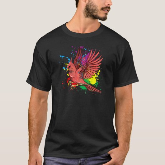 Fliegender Sprungkardinalvogel T-Shirt (Vorderseite)