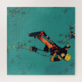 Fliegender Stunt-Scooter-Fahrer Puzzle (Horizontal)