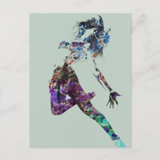 Fliegender Tanz Postkarte