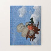 Fliegender Teddybär Puzzle (Vertikal)