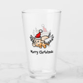 Fliegender Weihnachtsbläser Glas (Rückseite)