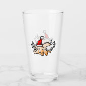 Fliegender Weihnachtsbläser Glas (Rückseite)